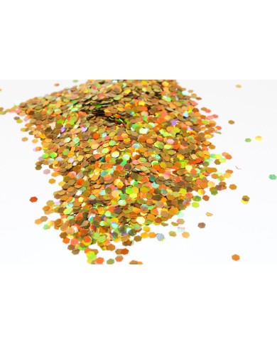 Glitter Altıgen Pul - 10 gr - sarı