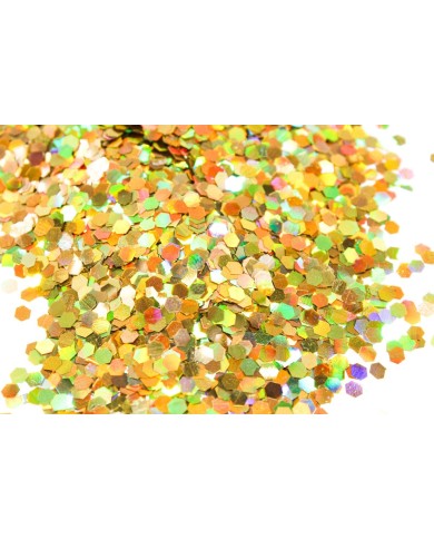 Glitter Altıgen Pul - 10 gr - sarı