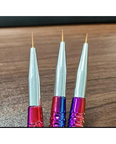 Epoksi Tırnak Boya Fırçası - balık desen üçlü set