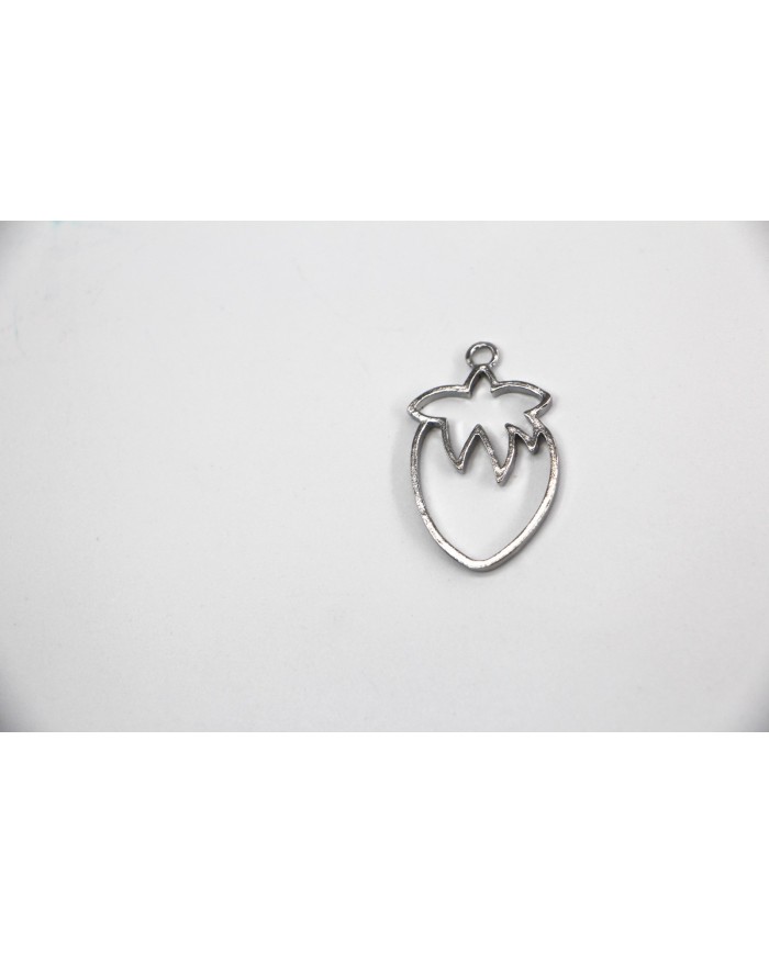 Pirinç Çilek Kolye Ucu - Bijuteri Takı