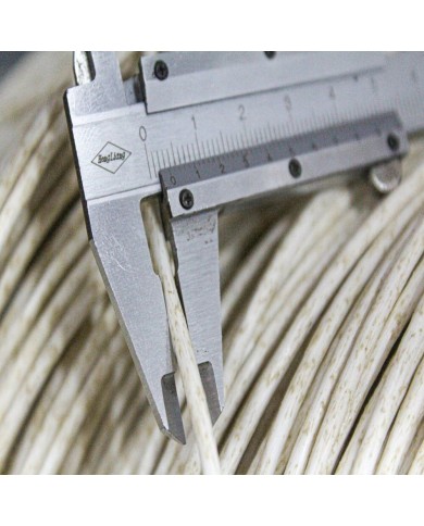 Renkli Sentetik Plastik Rattan 500g Gr - 2mm - Beyaz Benekli - Stok İçin İletişime Geçiniz