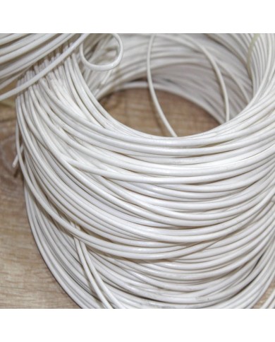 Renkli Sentetik Plastik Rattan 500g Gr - 2mm - Beyaz-Stok İçin İletişime Geçiniz