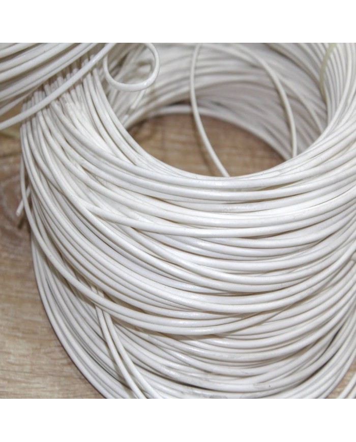 Renkli Sentetik Plastik Rattan 500g Gr - 2mm - Beyaz-Stok İçin İletişime Geçiniz