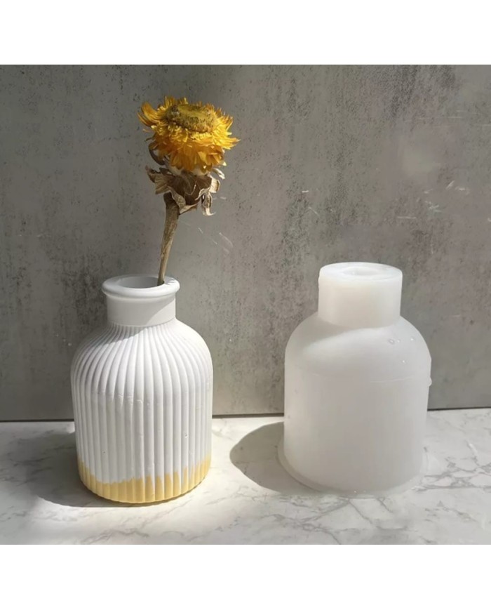 Tombul Saksı Silikon Beton Kalıbı