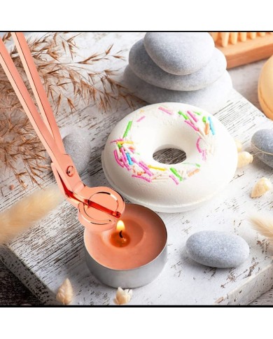 Gümüş Mum Bakım Seti ( Makas,Söndürücü,Raf Plakası,Fitil Çekici)