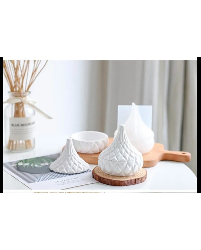 Kapaklı Şekerlik Dekoratif Beton Kalıbı -Kod:434