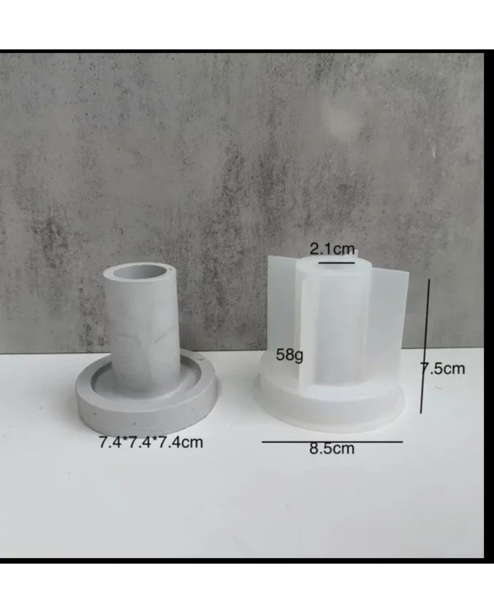 Büyük Mum Altlığı - Hobi Silikon Kalıbı - Kod:306