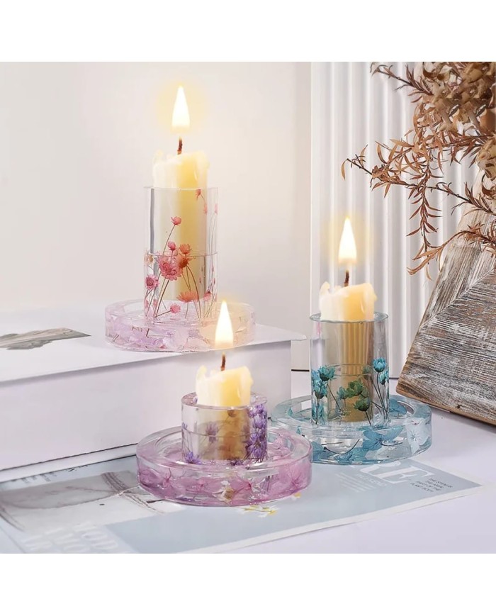 Büyük Mum Altlığı - Hobi Silikon Kalıbı - Kod:306