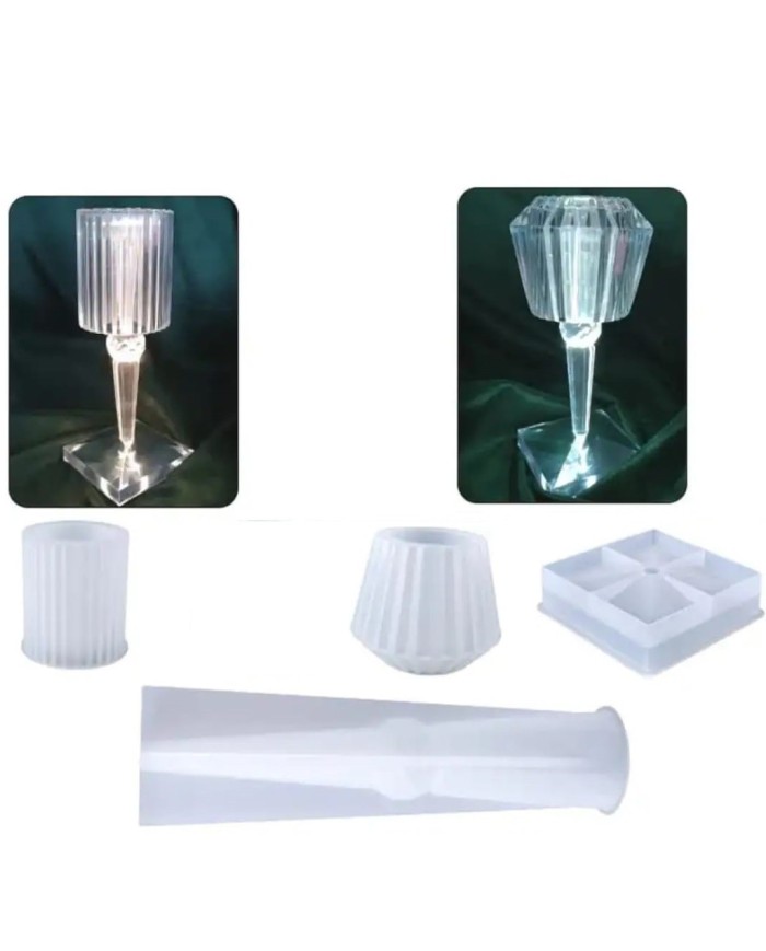 Silikon Model1 Abajur Kalıbı - Hobi Silikon Kalıbı -Kod:484