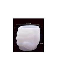 Yumruk Beton Saksı Kalıbı - Hobi Silikon Kalıbı -Kod:1063