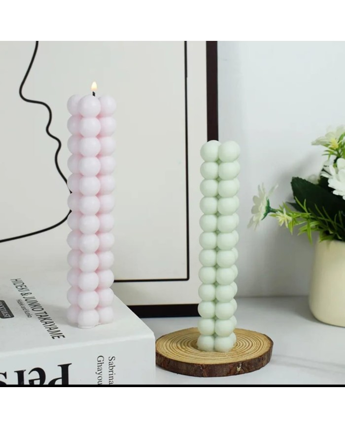 Dikdörtgen Bubble Mum Kalıbı - Hobi Silikon Kalıbı -Kod:312