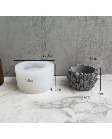 Sarkıtlı Yuvarlak Beton Saksı Kalıbı - Hobi Silikon Kalıbı -Kod: Sarkıtlı Yuvarlak Beton Saksı Kalıbı - Hobi Silikon Kalıbı -Kod: