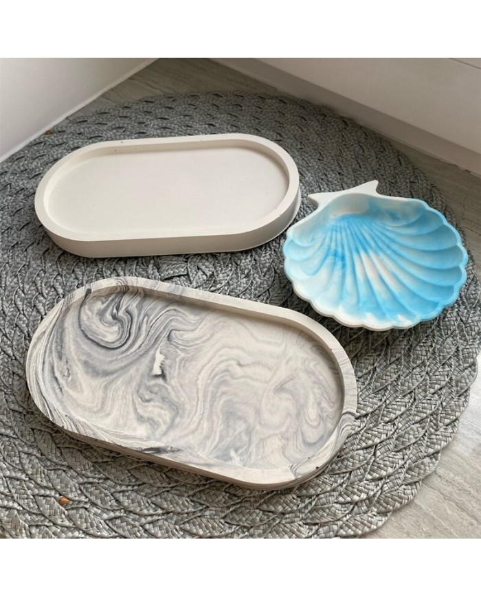 Büyük Boy Terazzo Bardak Altı Reçine Epoksi ve Beton Kalıbı - Kod:315