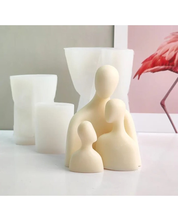 Göğe Bakan Adam Mum Kalıbı - Hobi Silikon Kalıbı -Kod: