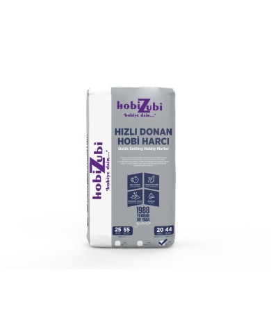 Kod:2450 - Hızlı Donan Hobi Harcı - İnci Beyazı - 10KG
