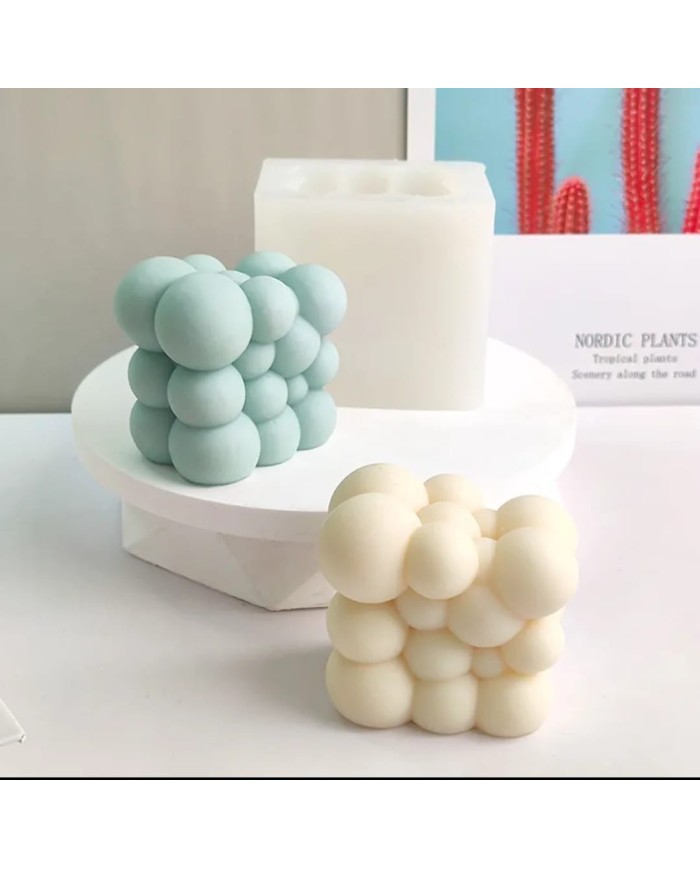 Yamuşuk Bubble Mum Kalıbı - Kod:406