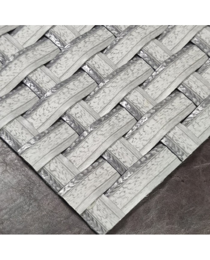 Yassı Sentetik Plastik Kök Desenli Koyu Gri Rattan - 25 Kg - Özel Renk ve Stok İçin İletişime Geçiniz.