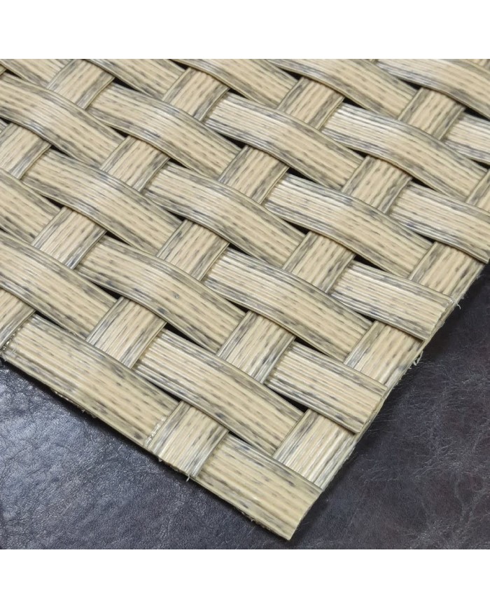 Kanallı Yassı Sentetik Plastik Eskitme Renk Rattan - 650g - Özel Renk ve Stok İçin İletişime Geçiniz.
