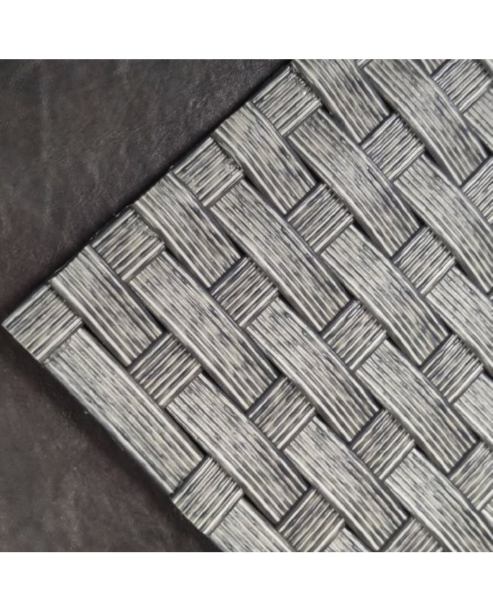 Kanallı Yassı Sentetik Plastik Koyu Gri Renk Rattan - 650g - Özel Renk ve Stok İçin İletişime Geçiniz.