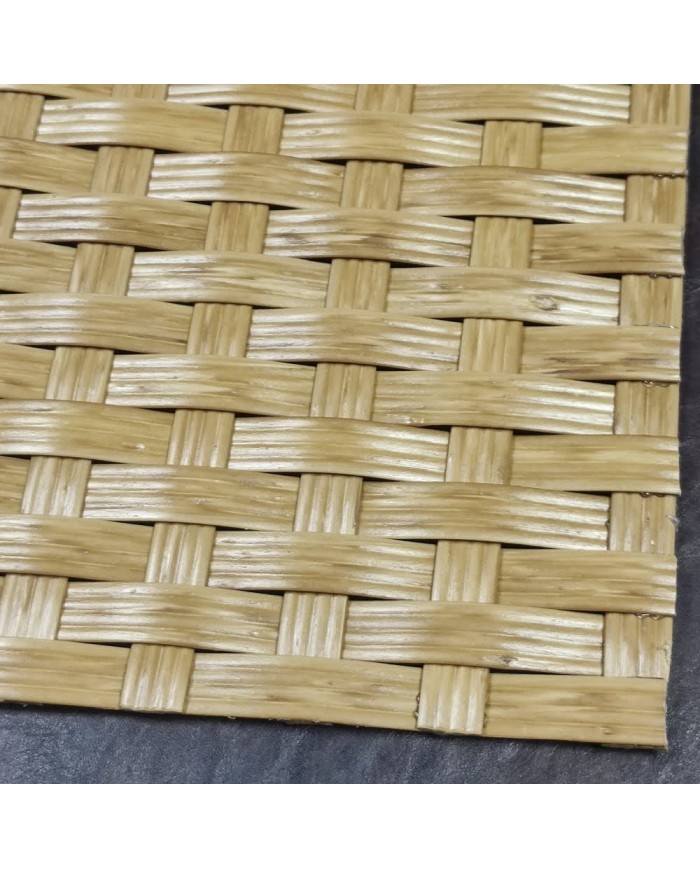 Kanallı Yassı Sentetik Plastik Açık Ahşap Renk Rattan 650g - Özel Renk ve Stok İçin İletişime Geçiniz.