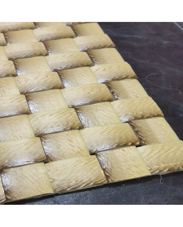 Yassı Sentetik Plastik Yanık Ahşap Desenli Rattan - 650g - Özel Renk ve Stok İçin İletişime Geçiniz.