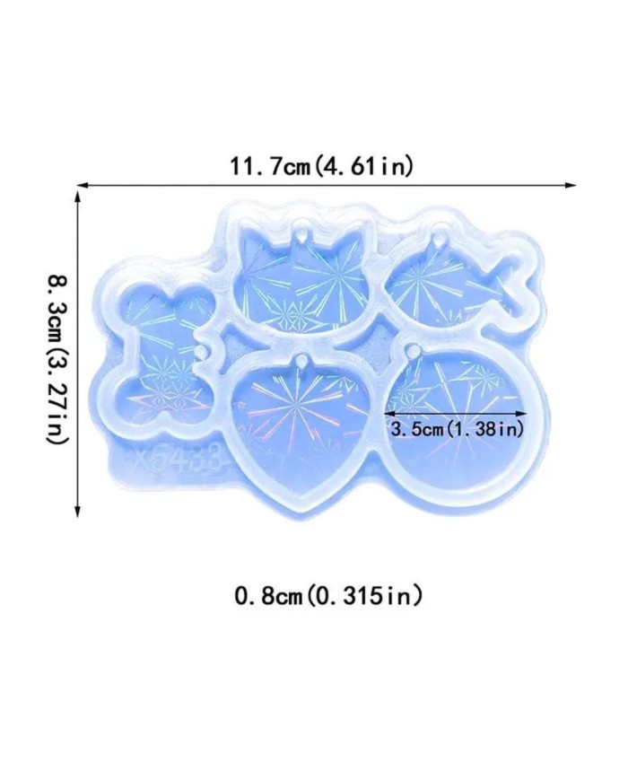 Holografik Evcil Hayvan Silikon Kalıp - Kod:473