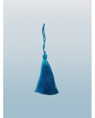 10 ADET - İPEK PÜSKÜL 7-8 CM - BEBE MAVİSİ