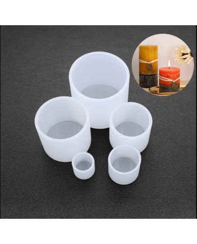 SİLİNDİR - Silikon mum Kalıp - 3cm -Kod:398