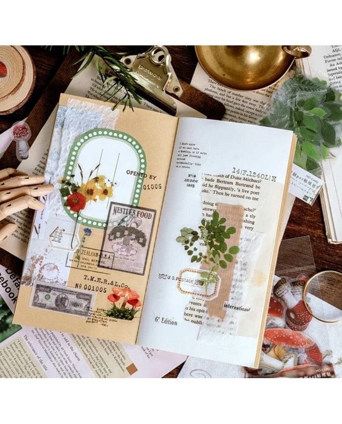 1 Paket - Mix Kırmızı Çiçek Sticker