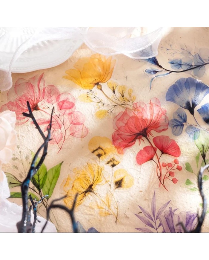 1 Paket - Mix Kırmızı Çiçek Sticker