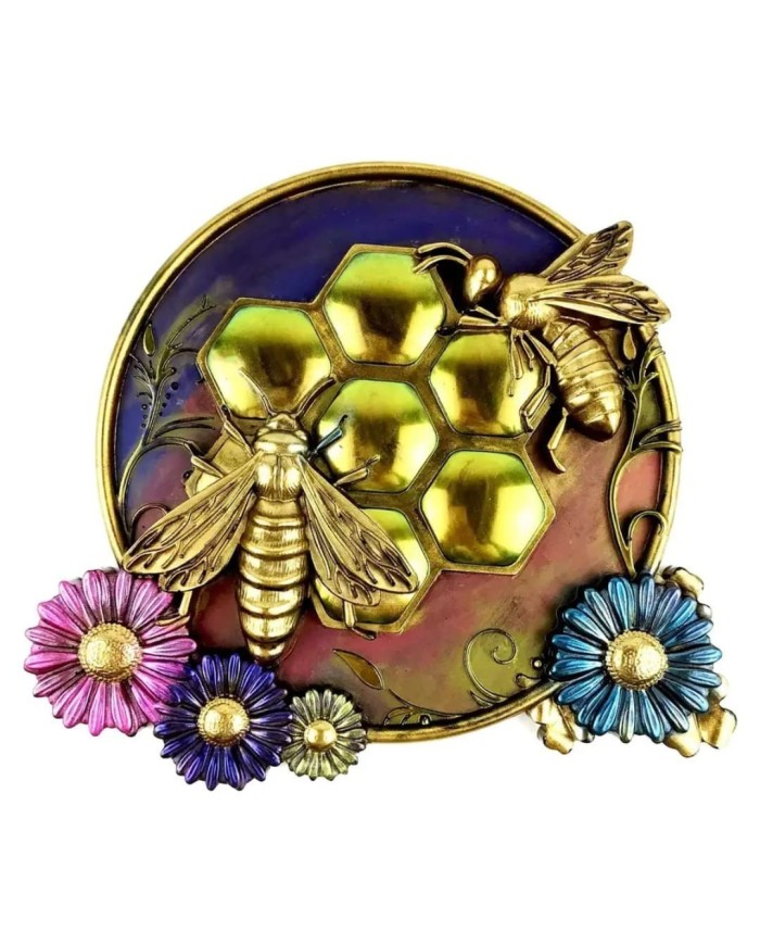 21x18,7 cm - Duvara Asılı Arı - Hobi Silikon Kalıp - Kod: