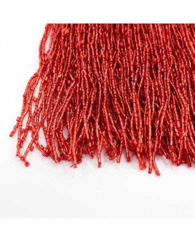 1 Metre - Boncuklu 15 cm - Püskül Saçak Kırmızı 1 Metre - Boncuklu 15 cm - Püskül Saçak Kırmızı