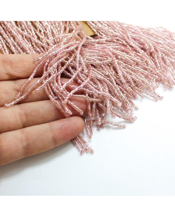 1 Metre - Boncuklu 15 - cm Püskül Saçak Pudra