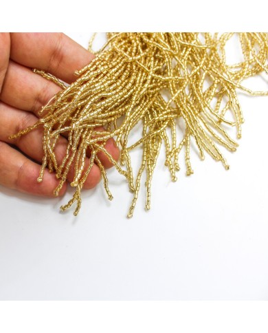 1 Metre - Boncuklu 15 cm - Püskül Saçak Gold 1 Metre - Boncuklu 15 cm - Püskül Saçak Gold