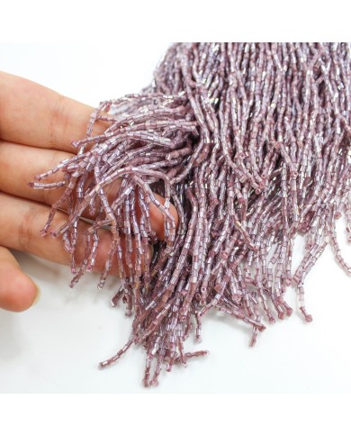 10 Metre - Boncuklu 15 - cm Püskül Saçak - Gül Kurusu