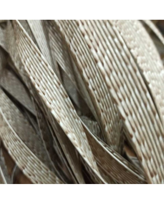 Kanallı Yassı Sentetik Plastik Krem Rattan - 650g - Özel Renk ve Stok İçin İletişime Geçiniz.