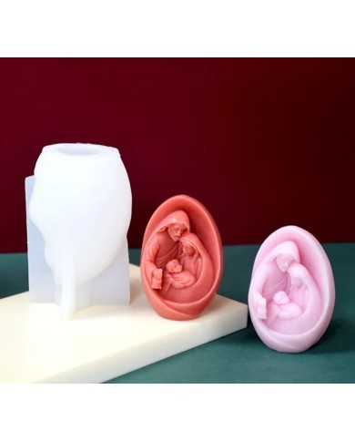 Katolik Aile Mum Kalıbı - Hobi Silikon Kalıbı