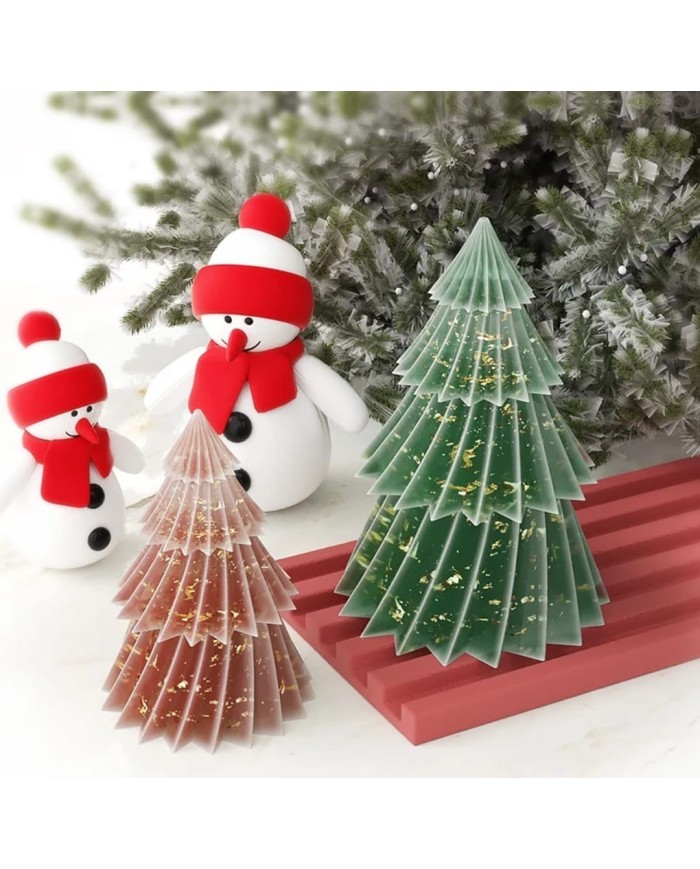 Çam Ağacı Mum Kalıbı - Hobi Silikon Kalıbı