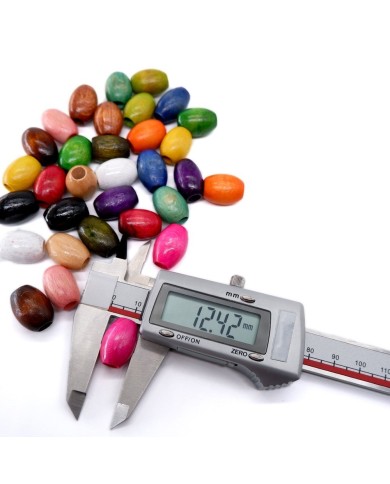 Ahşap Boncuk 1 Kilogram Kırmızı