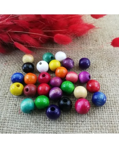 Ahşap Boncuk - 1 Kg Siyah