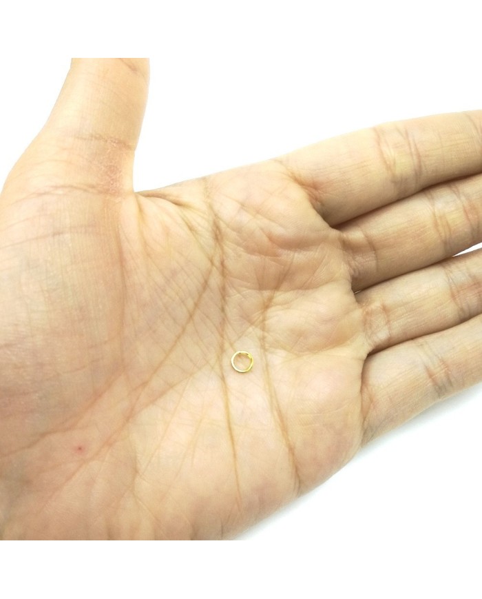 Kolye küpe halkası - 25 Adet - Gold