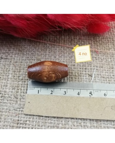 4no - Ahşap Boncuk - 1 Kg - Taba