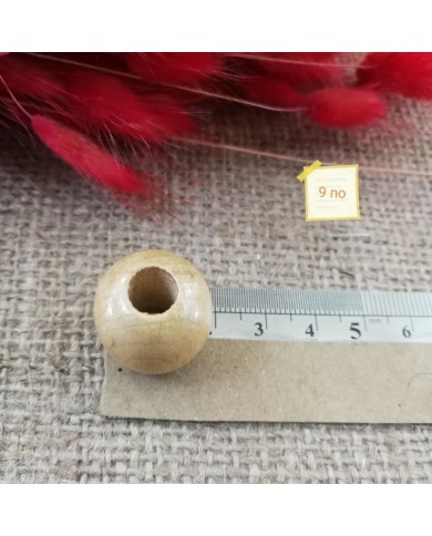 Ahşap Boncuk - 1 Kg -No:9 - Siyah