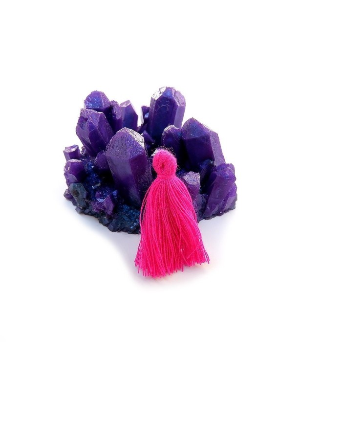 100 ADET - MİNİ BOY PÜSKÜL - 3CM - KOYU PEMBE