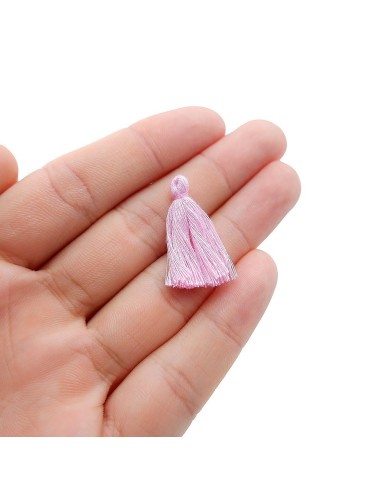 100 ADET - Mini Boy Püskül - 3cm - Pembe