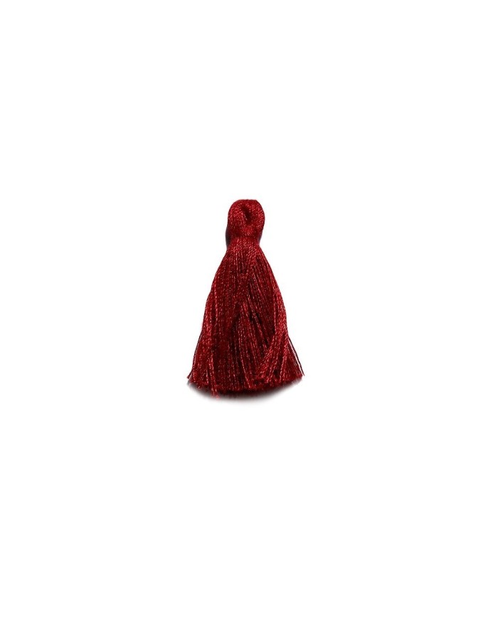 100 ADET - Mini Boy Püskül - 3cm - Bordo