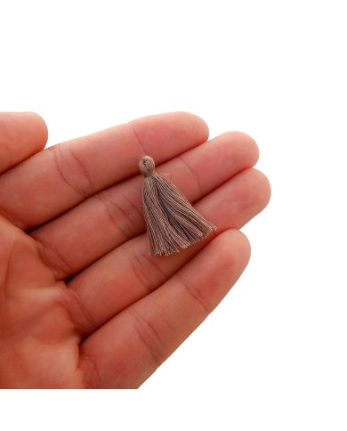 100 ADET - MİNİ BOY PÜSKÜL - 3CM - KOYU BEJ