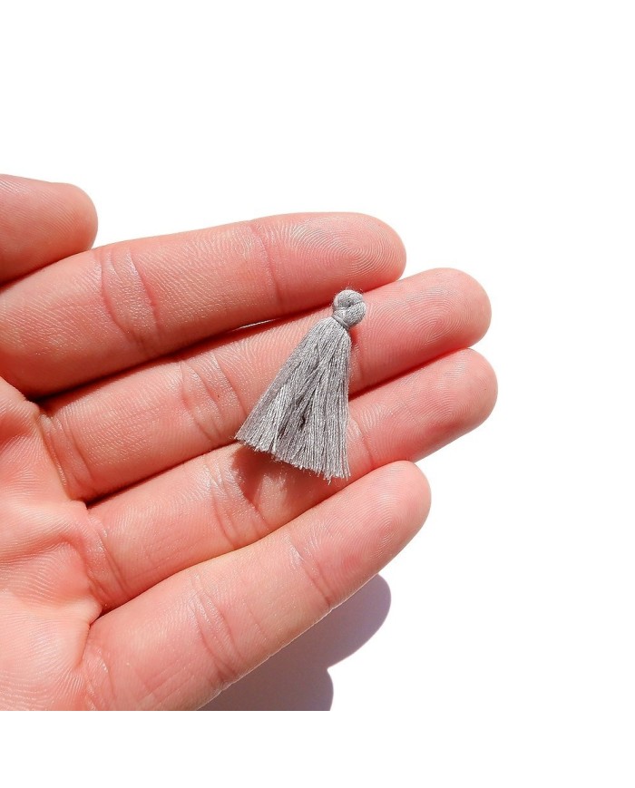 100 ADET - MİNİ BOY PÜSKÜL - 3CM - GRİ