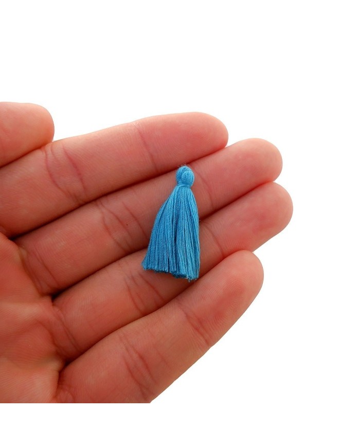 100 ADET - MİNİ BOY PÜSKÜLÜ - 3CM - AÇIK MAVİ