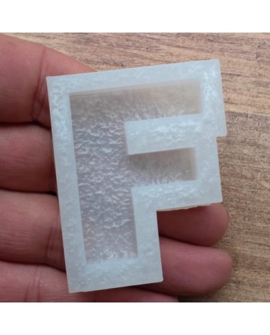 Tekli Harf Epoksi Reçine Kalıbı - F